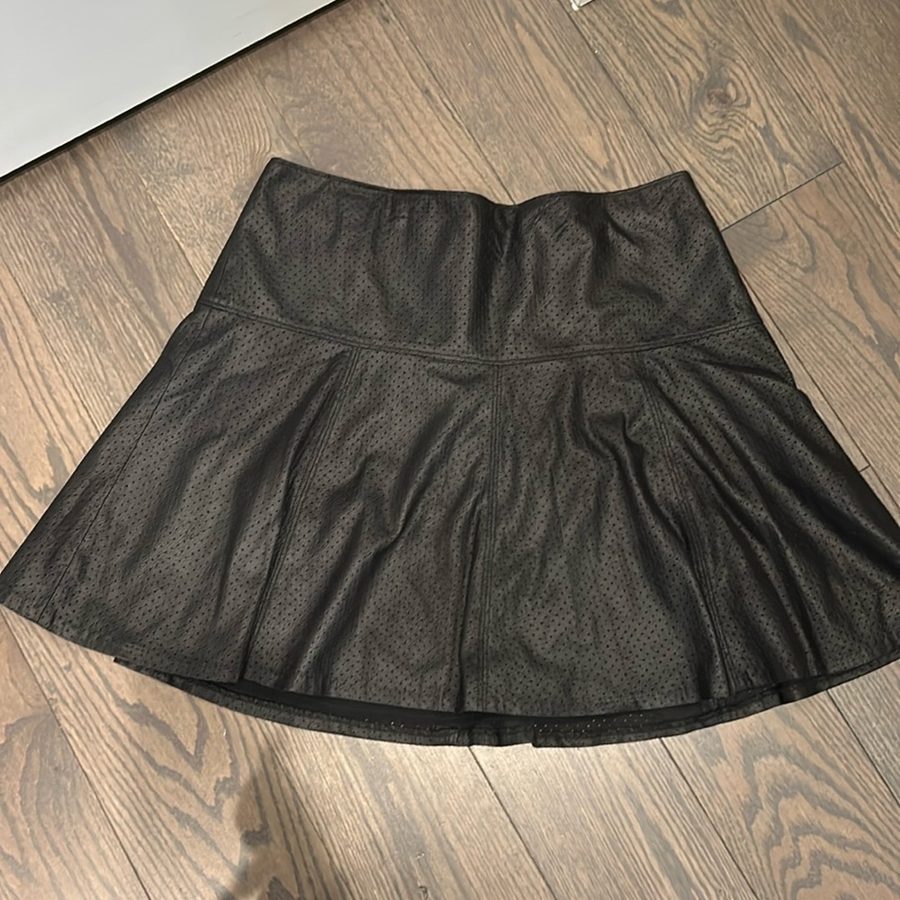 Club Monaco faux leather mini skirt